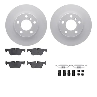 R1 Concepts WDTH1-31069 Brake Rotors - Carbon Coated W/ Euro Ceramic Pads & Hdw